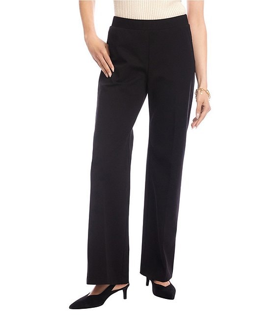 Karen Kane Emily Straight Leg Pull-On Pants, Black - Image 1