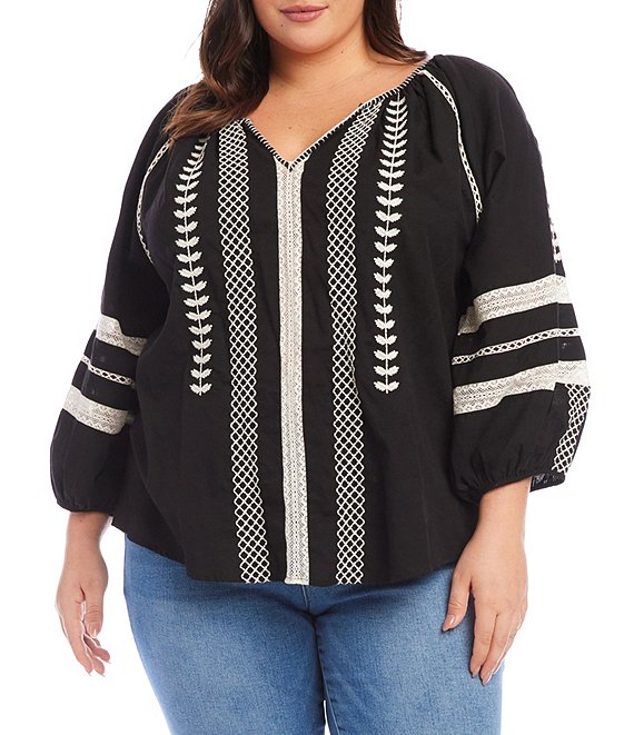 White peasant clearance top plus size