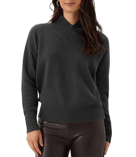 Karen Kane Shawl Collar Long Sleeve Sweater