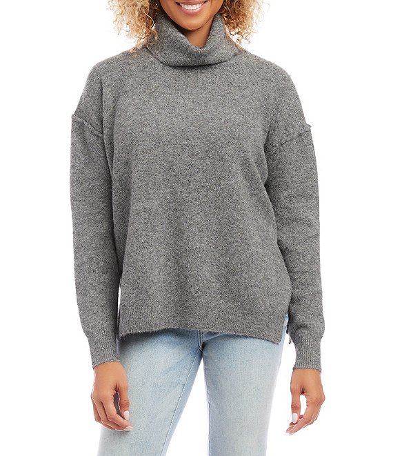 Karen Kane Soft Recycled Knit Turtleneck Long Sleeve Sweater | Dillard's