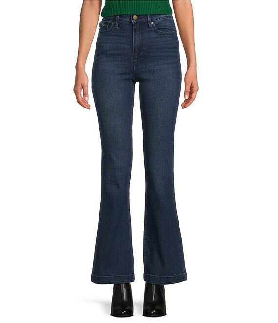 KARL LAGERFELD PARIS Flare Leg 5-Pocket Style Denim Jeans | Dillard's