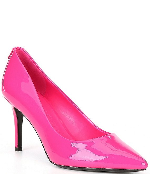 KARL LAGERFELD PARIS Royale Pointed Toe Patent Leather Pumps | Dillard's