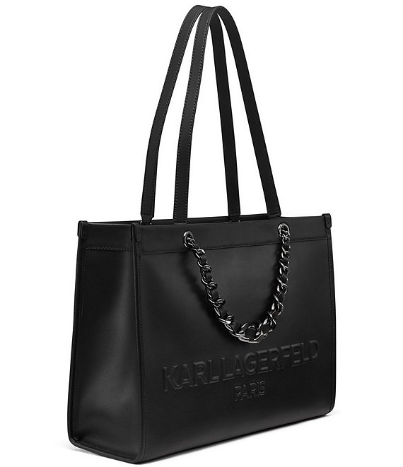 KARL LAGERFELD PARIS Savoie Logo Chain Strap Tote | Dillard's