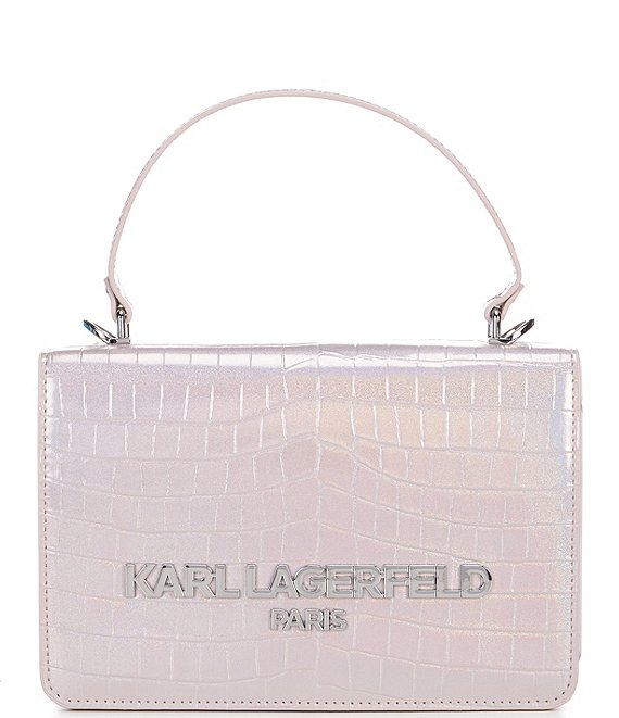 Color:Iridescent Pink - Image 1 - Simone Crossbody Bag