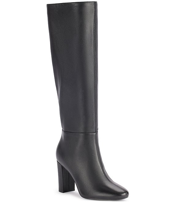 KARL LAGERFELD PARIS Vani Leather Tall Dress Boots