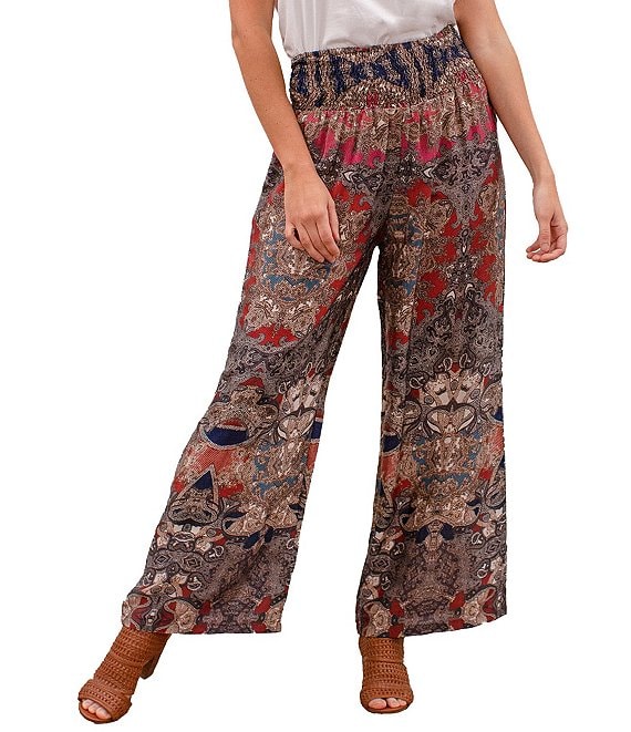 Buy Yoga Pants, Hippie Clothes, Bohemian Pants, Wrap Beach Red and White,  Vacation Open Leg Pants, Womens Palazzo Slit Wide Leg Casual Beach Online  in India - Etsy