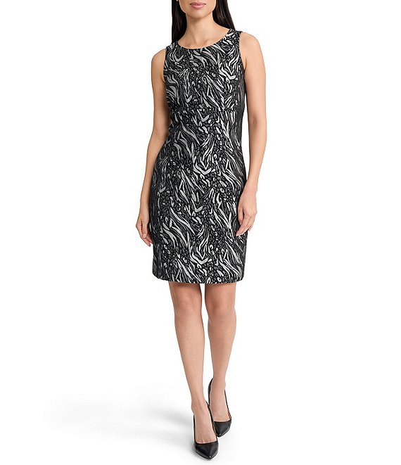 Kasper Empire Seamed Sleeveless Sheath Dress