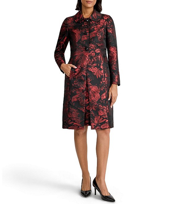 Kasper Jacquard Long Jacket