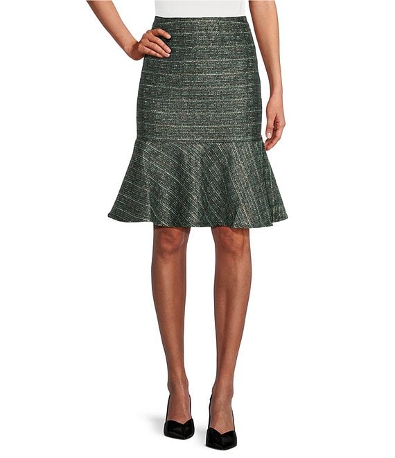 Kasper 2025 tweed skirt