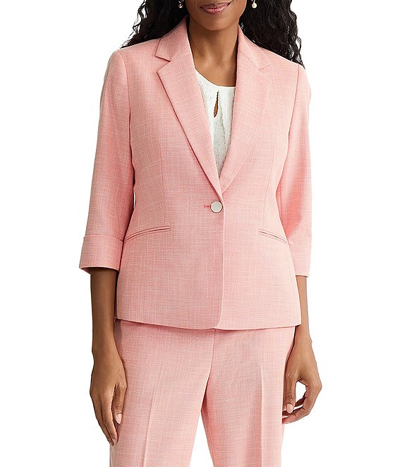 Kasper One Button Notch Collar Jacket