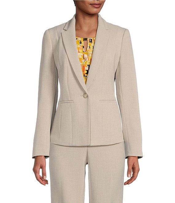Womens Kasper One Button Seamed Suit Separates Jacket - Boscov's