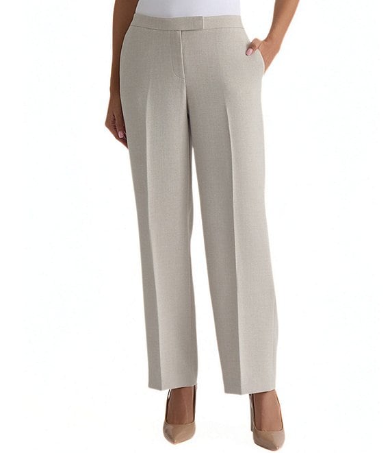 Kasper Petite Flat Front Trouser Pants