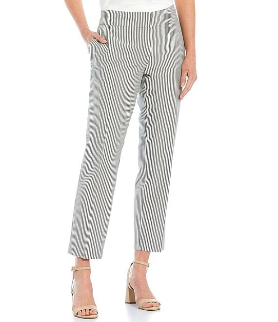 Kasper Petite Size Seersucker Trouser Pants | Dillard's