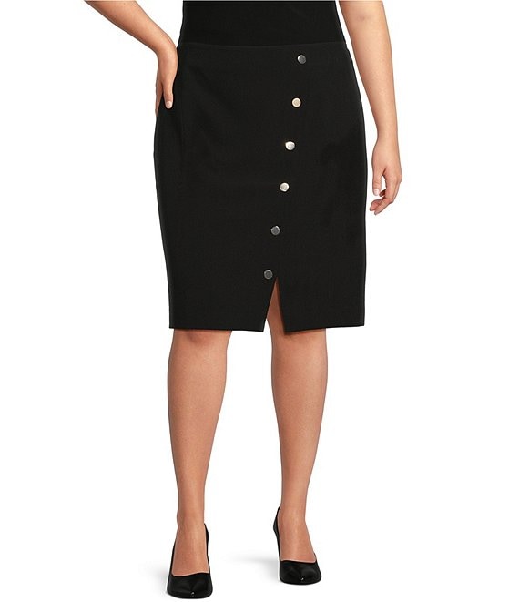 Black Crepe Skirt Set Design by House of Varada at Pernia's Pop Up Shop 2024