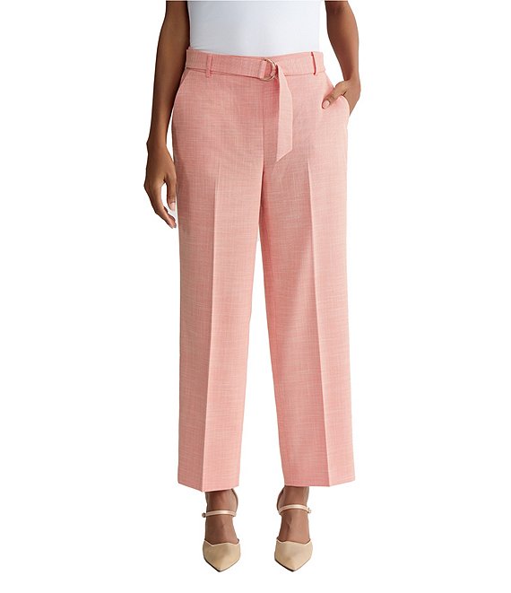 Kasper Pull On Belted Ankle Length Pant