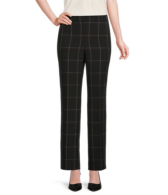 Color:Black Multi - Image 1 - Elastic Waist Pull-On Trousers