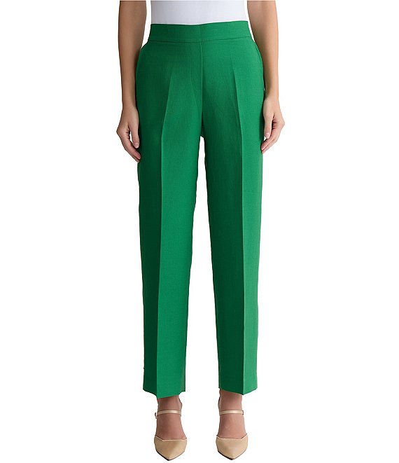 Kasper Pull On Slash Pocket Wide Leg Pants
