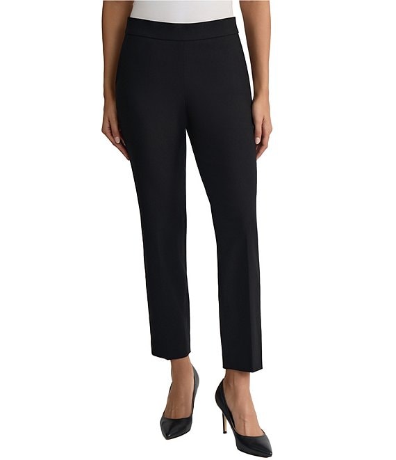 Kasper Pull On Stretch Twill Crop Pants