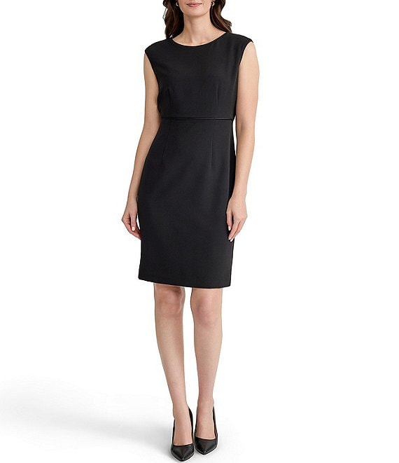 Kasper Sheath Above Knee Length Dress