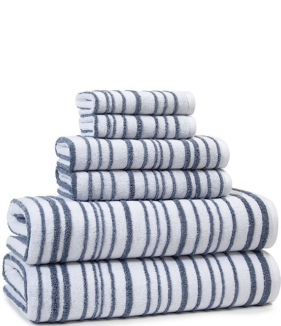 HILLFAIR 600 GSM 6 Piece Towel Set- 2 Bath Towels, 2 Hand Towels & 2  Washcloth -