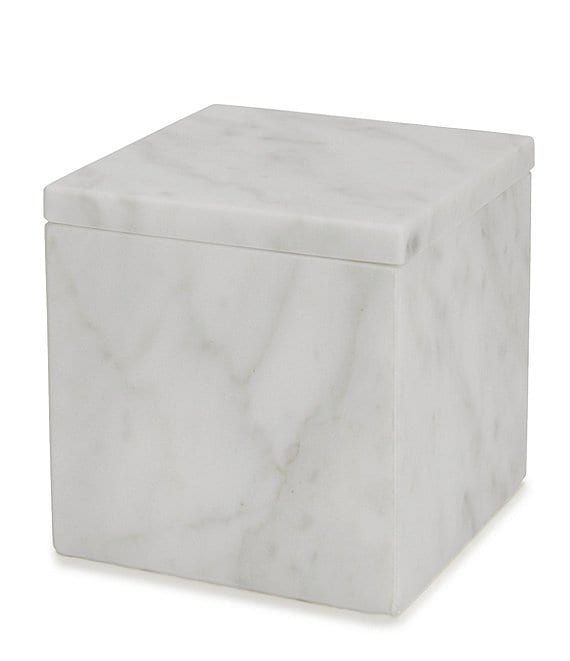 Color:White - Image 1 - Marmol Marble Cotton Jar