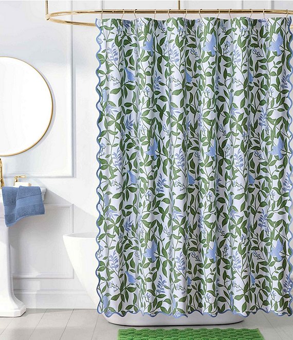 kate spade new york Bird Foilage Printed Shower Curtain