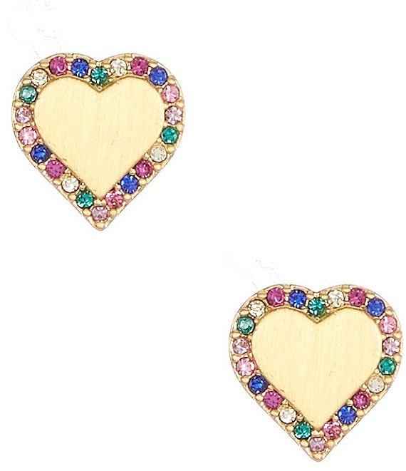 kate spade new york Crystal Take Heart Stud Earrings | Dillard's