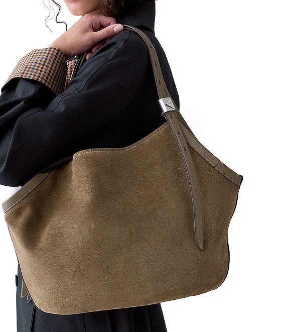 kate spade new york Deco Suede Tulip Tote Bag | Dillard's