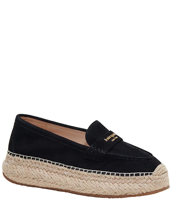 kate spade new york Eastwell Suede Platform Espadrille Slip Ons