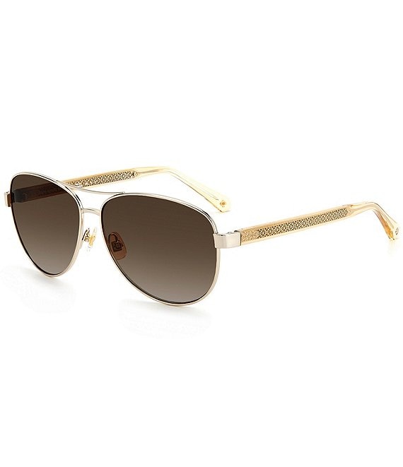Color:Gold - Image 1 - Fara 57mm Aviator Sunglasses