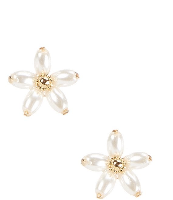 Camellia in White | Flower Stud Earrings | HOOKS & HOOPS SG