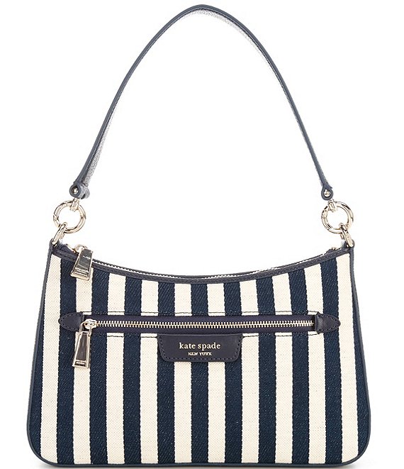 kate spade new york Hudson Parisian Navy Striped Convertible Crossbody ...