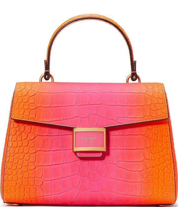 kate spade new york Katy Ombre Croco Embossed Medium Top Handle Satchel Bag Dillard s