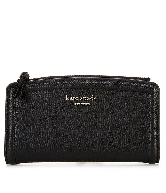 Kate Spade Knott Zip Cardholder in Black Womens Accessories Wallets and cardholders 