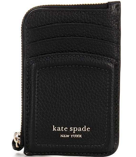 Kate Spade New York Knott Leather Zip Card Holder