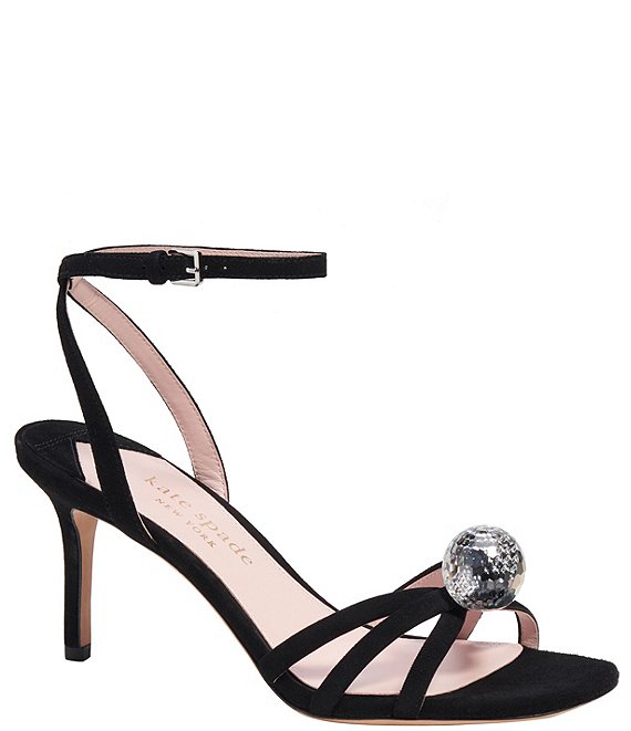 kate spade new york Lets Dance Suede Ball Ornament Dress Sandals ...