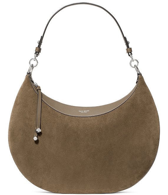 kate spade new york Liv Large Suede Saddle Shoulder Bag
