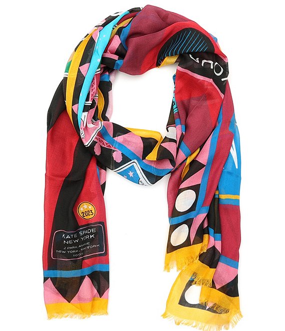 Oblong Logo Scarf | Kate Spade Outlet