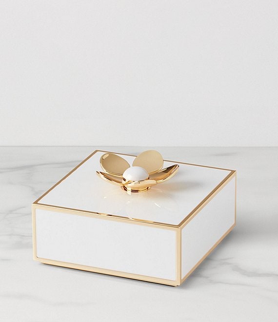 kate spade new york Make It Pop Floral White & Gold Covered