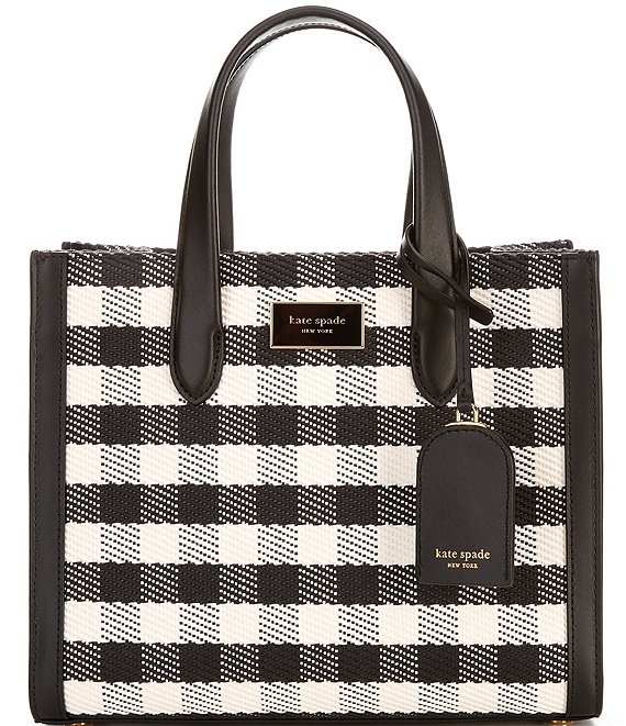 kate spade new york Manhattan Gingham Fabric Small Tote Bag | Dillard's