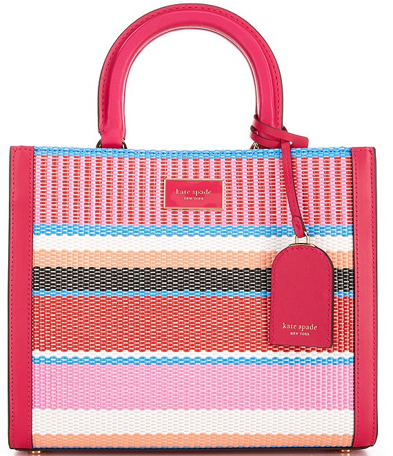 Kate Spade New York striped shoulder sold bag tote purse