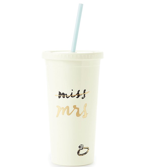 kate spade new york Miss to Mrs. Insulated Tumbler with Straw