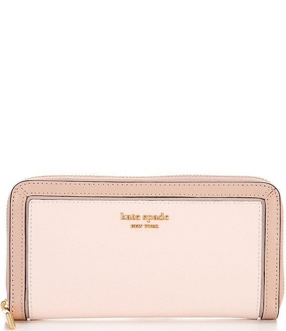 kate spade, Bags, Nwt Kate Spade Spencer Cherry Blossom Zip Around  Continental Wallet