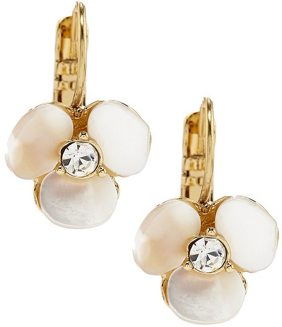 kate spade new york Disco Pansy Mother-of-Pearl Drop Earrings