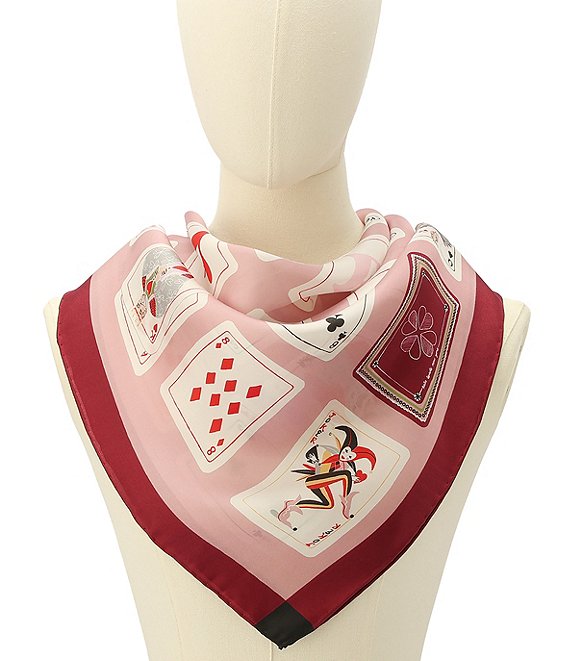 kate spade new york Playing Cards Silk Square Scarf
