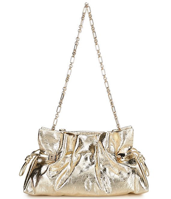 kate spade new york Rio Metallic Drawstring Clutch Shoulder Bag