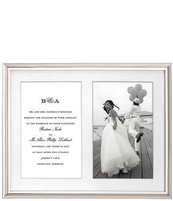 kate spade new york Rosy Glow Double Invitation Frame