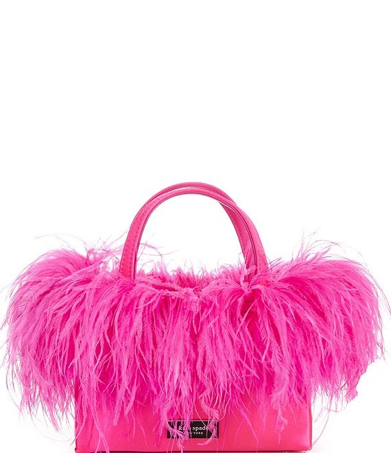 Kate Spade Bags | Kate Spade Pink/Black Feather Purse - Price Reduced | Color: Black/Pink | Size: See Description | Lamkitty's Closet