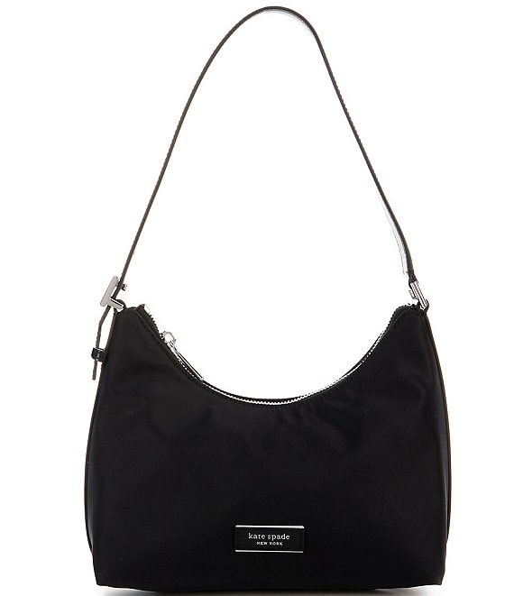 Nylon Casual Messenger Bag Hobo Crossbody Bag Nylon Shouder Tote Handbag  for Women and Men(Black)