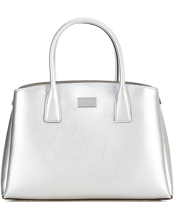 Kate spade silver tote on sale